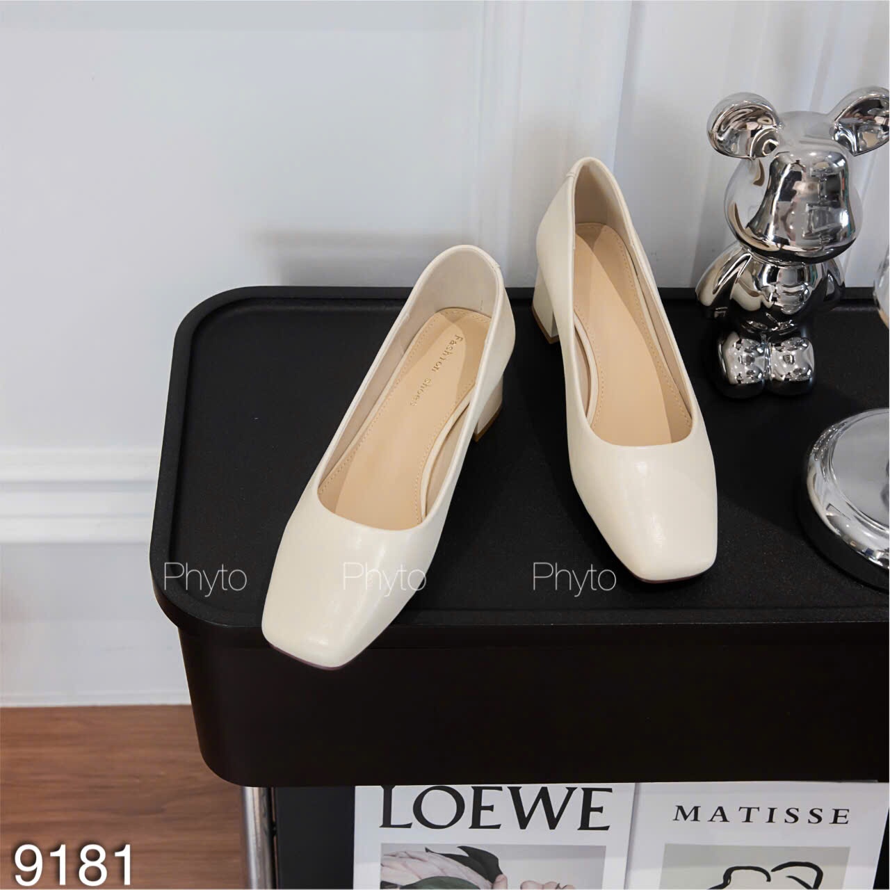 Giày cao gót nữ PHYTO 9181.KEM