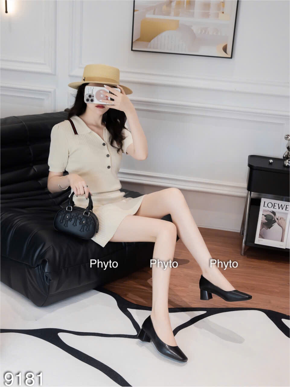 Giày cao gót nữ PHYTO 9181.DEN