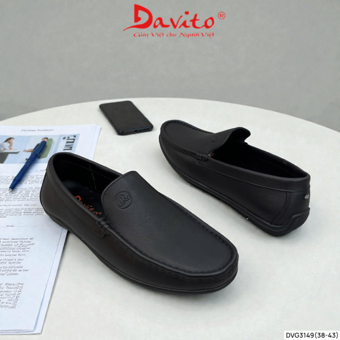 Giày nam Davito DVG3149.DEN