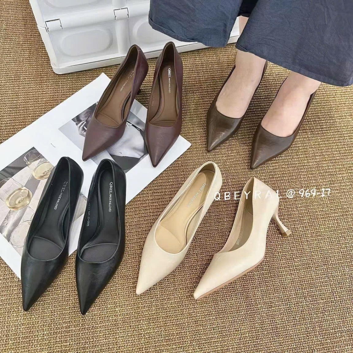 Giày cao gót nữ M969-17.KEM