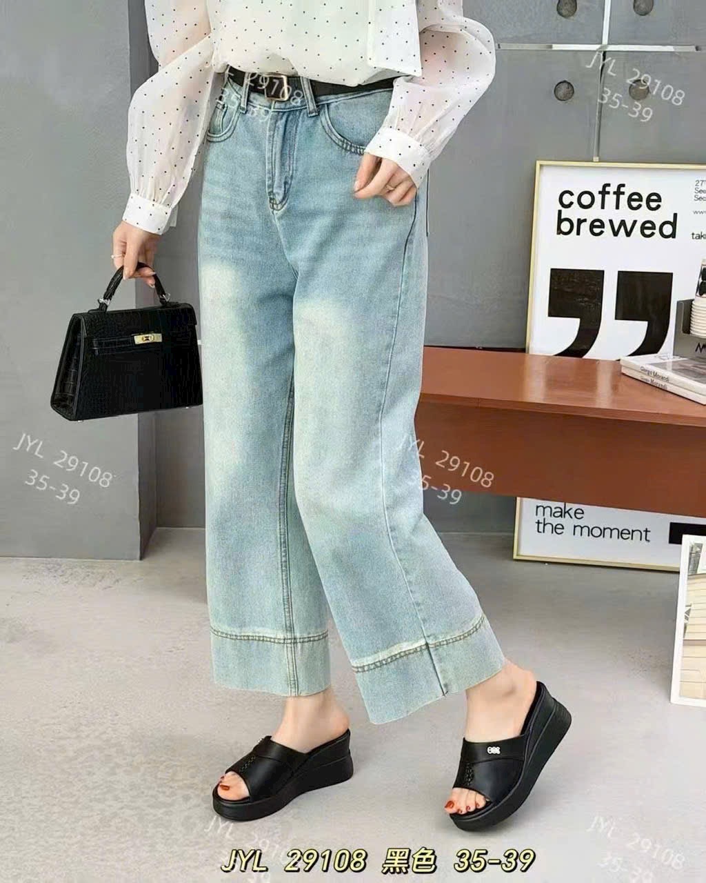 Dép xuồng nữ 29108.DEN