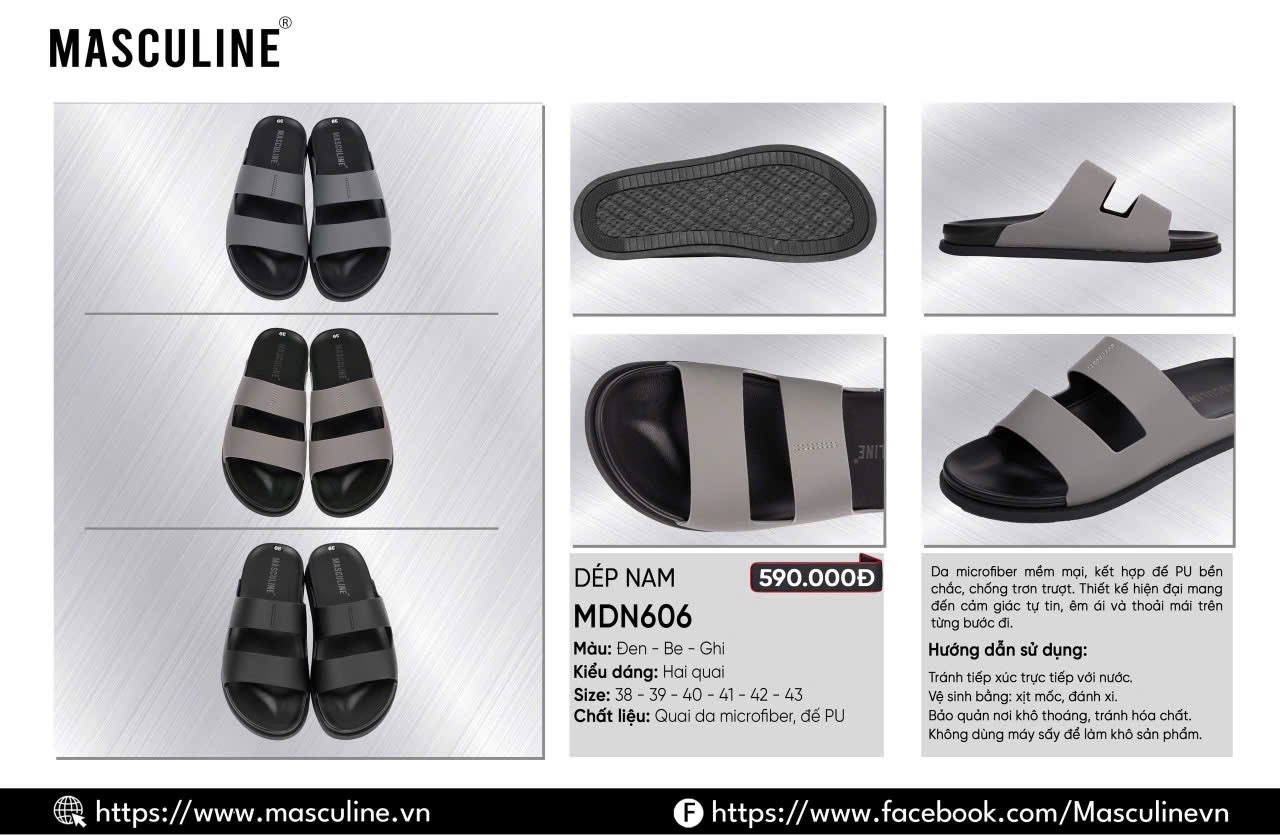 Sandal nam Masculine MDN606.DEN
