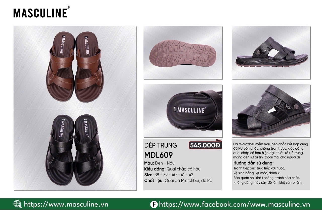 Sandal nam Masculine MDL609.NAU