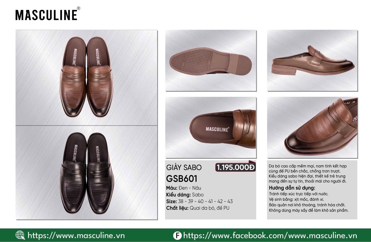 Sục nam Masculine GSB601.NAU