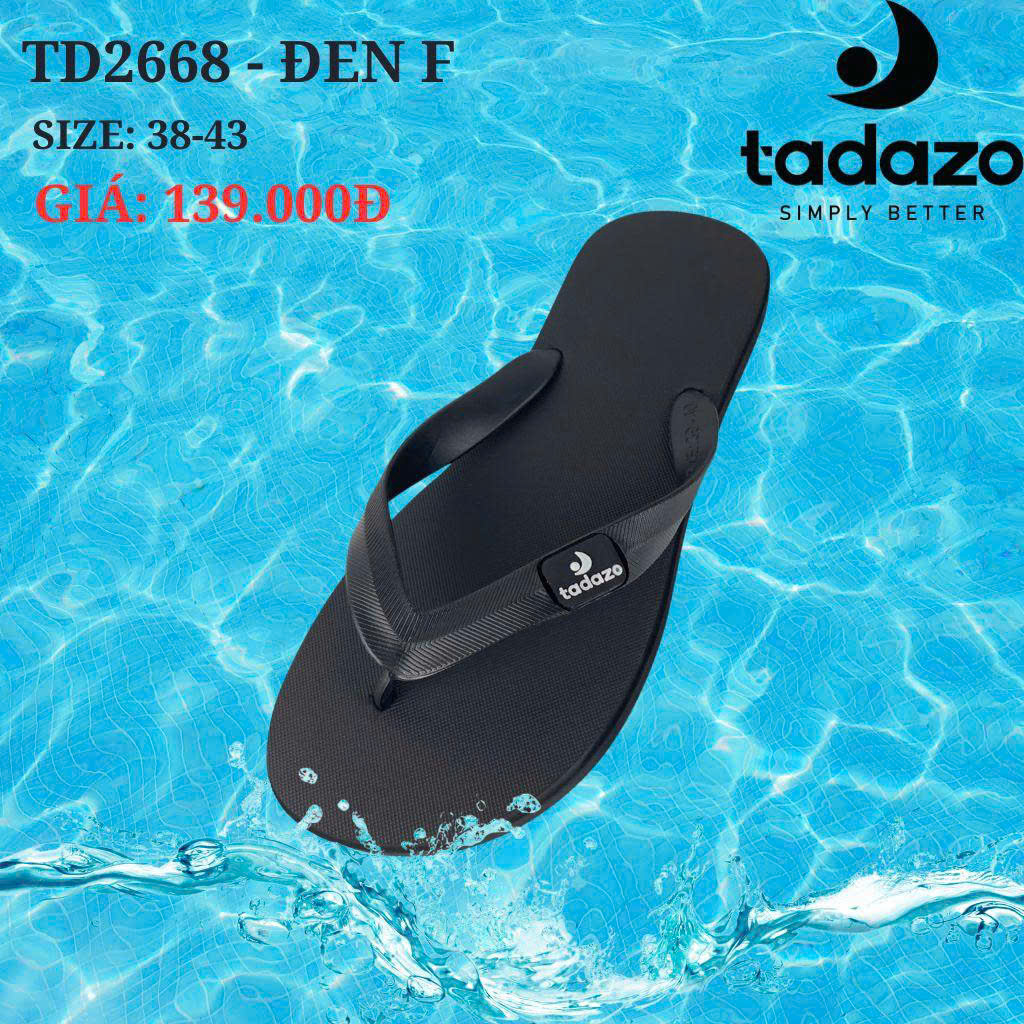 Dép kẹp nam TD2668.DEN
