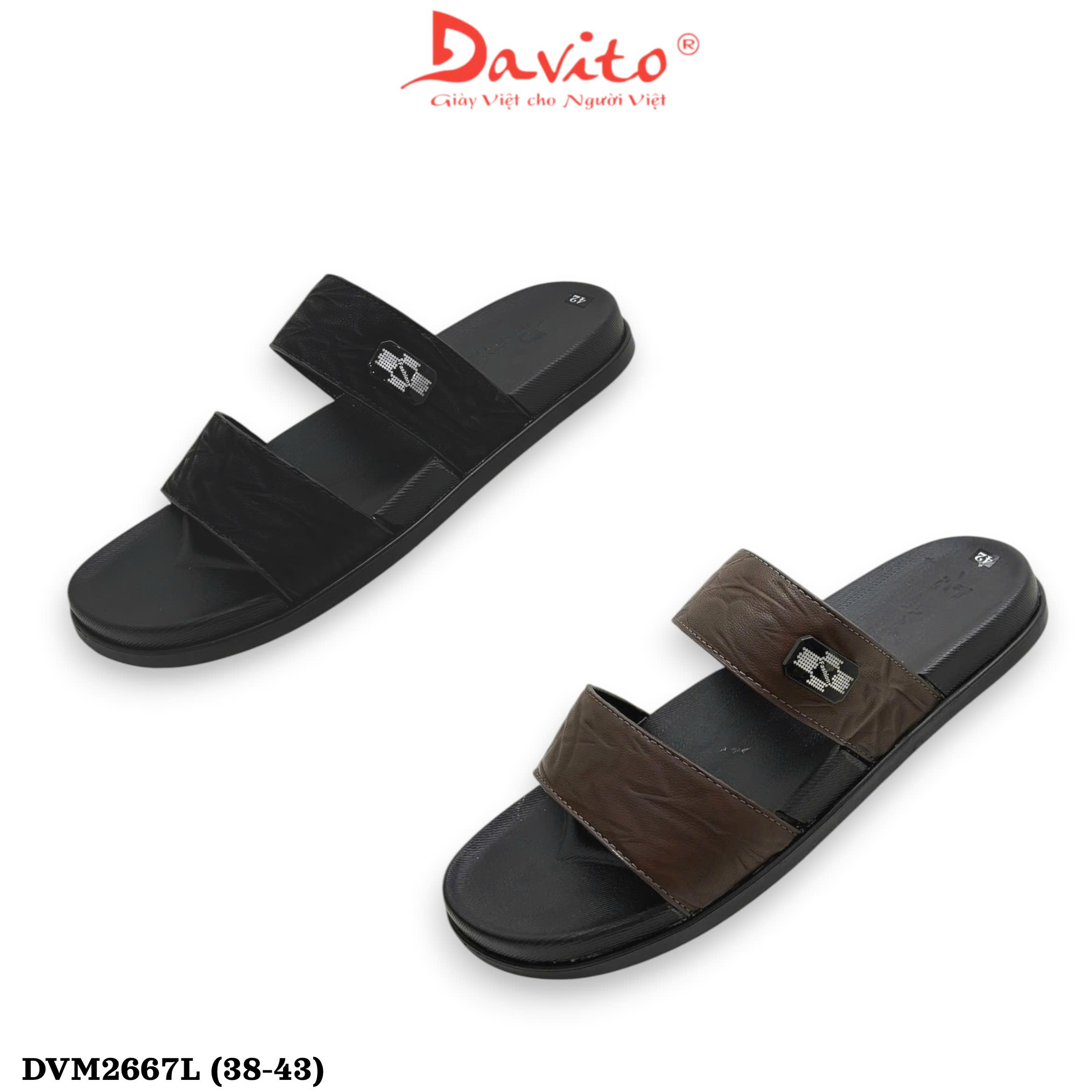 Dép nam DAVITO DVM2667L.DEN