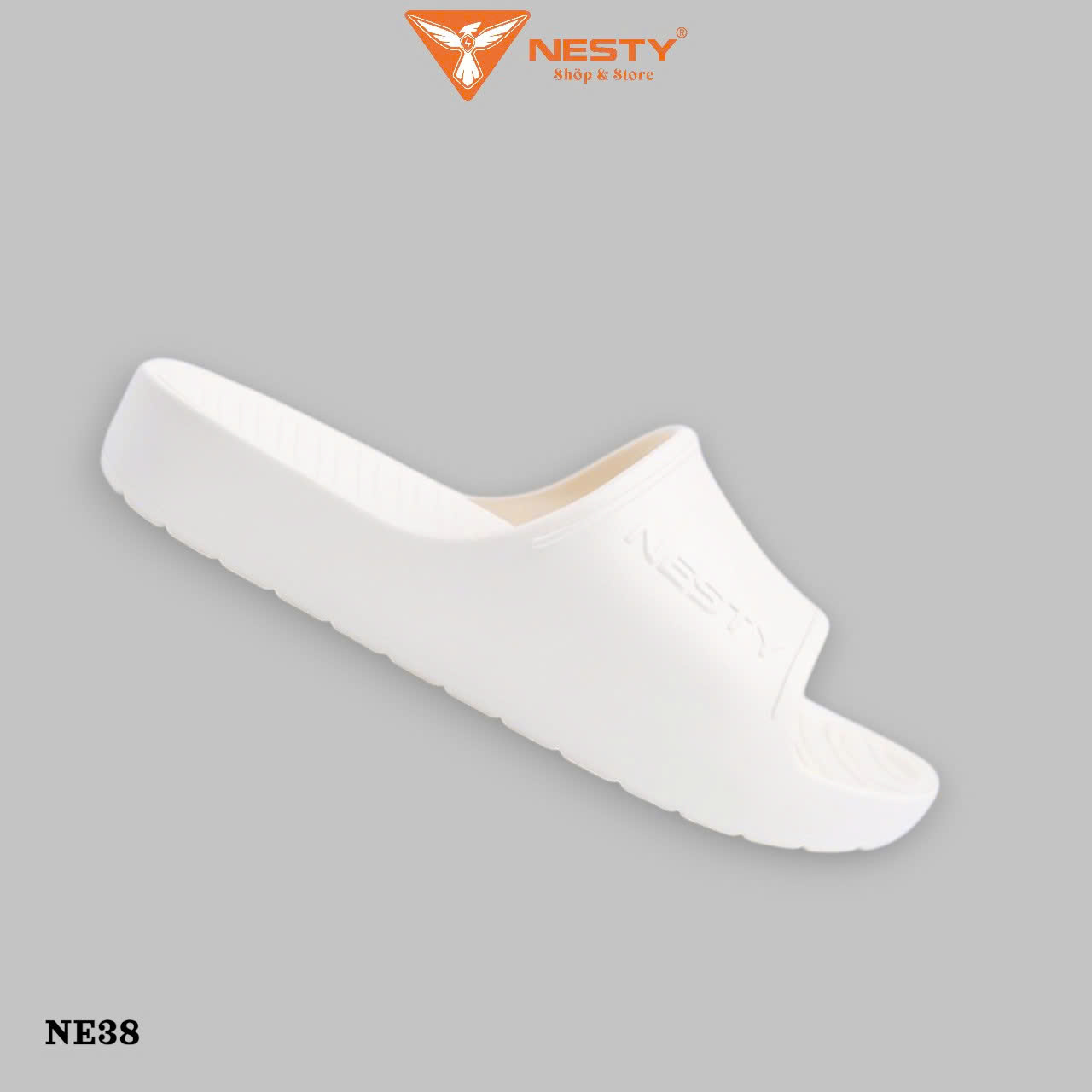 Dép bánh mì siêu nhẹ 4cm NESTY NE38.KEM