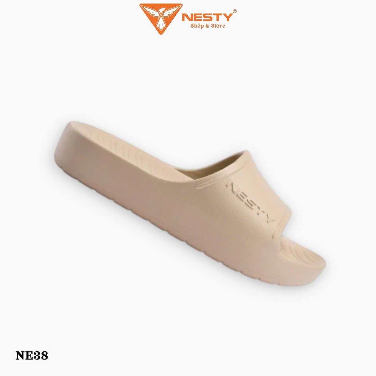 Dép bánh mì siêu nhẹ 4cm NESTY NE38.NAU
