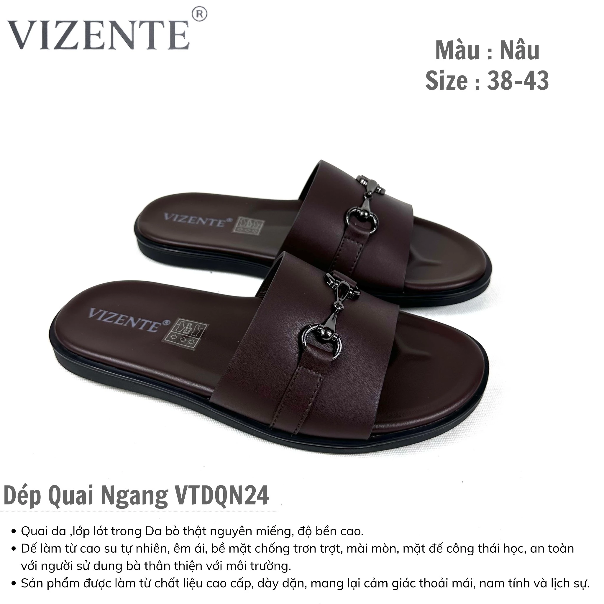 Dép nam VIZENTE VTDQN24.NAU