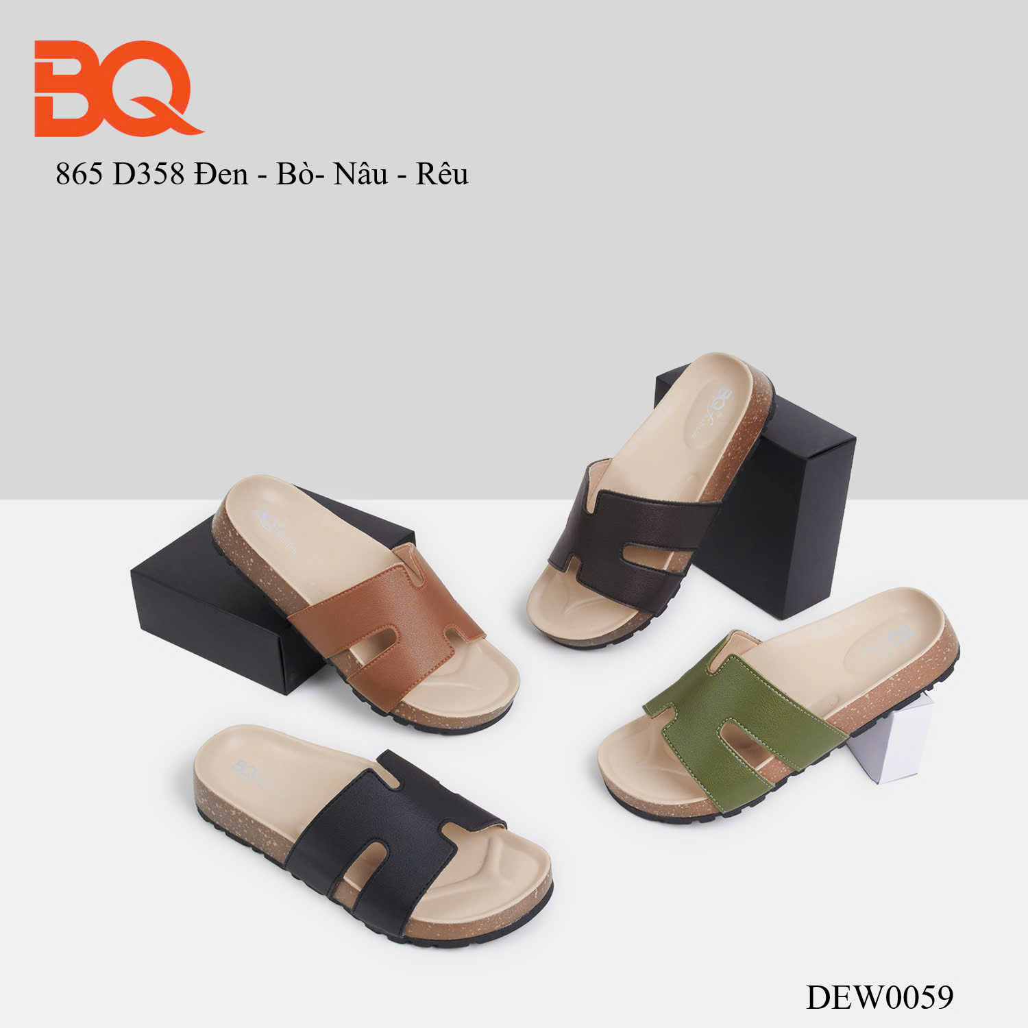 Dép lê nữ BQ DEW0059.DEN