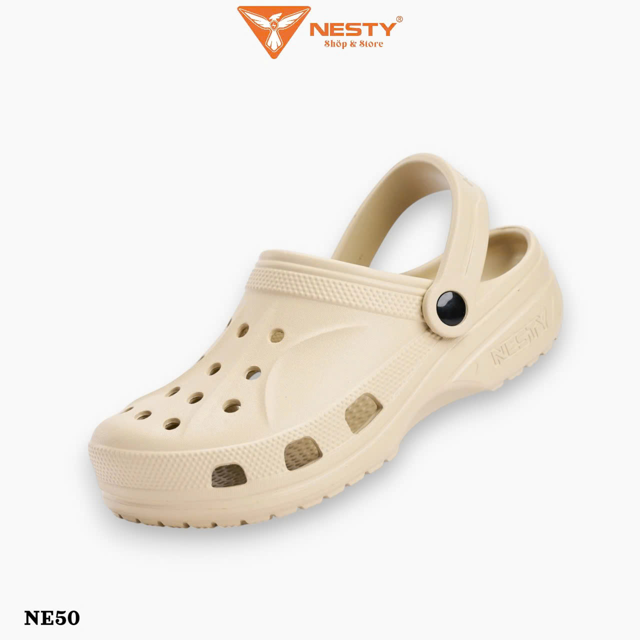 Dép sục NESTY siêu nhẹ, êm chân 3cm NE50.NAU