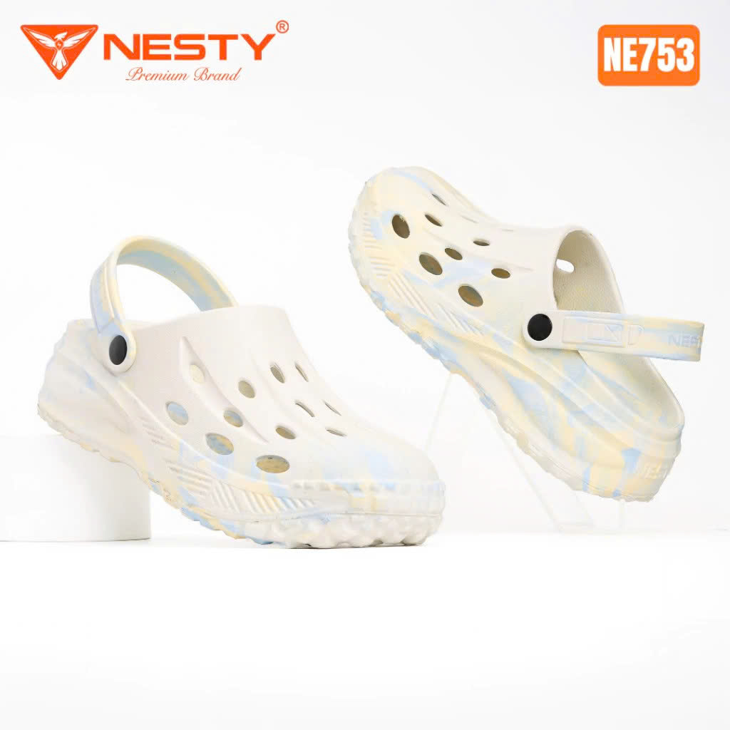 Dép Sục NESTY NE75 Loang EVA Quai Gài – Dép Đế Dày Siêu Nhẹ Thoáng Khí Chống Trượt Unisex