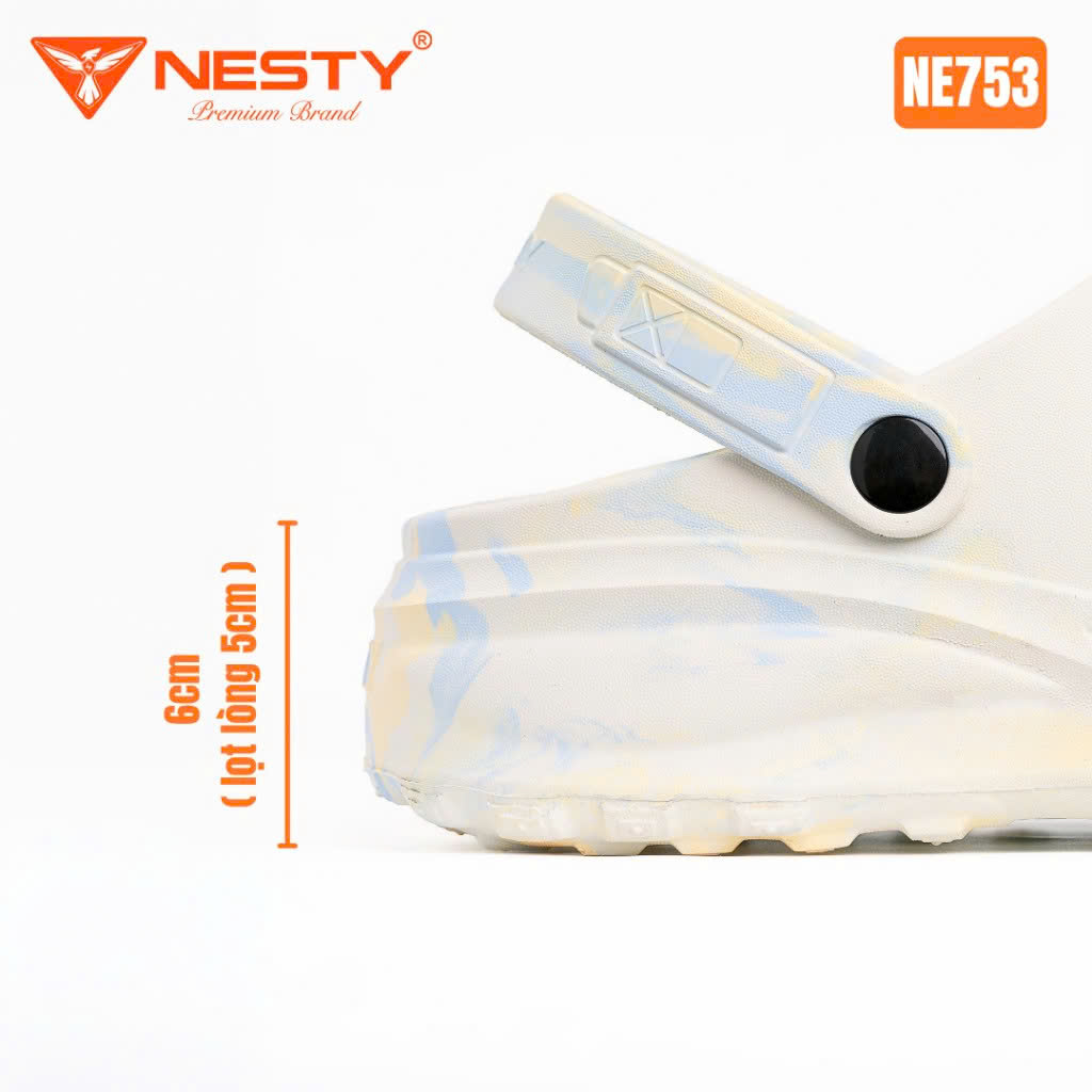 Dép Sục NESTY NE75 Loang EVA Quai Gài – Dép Đế Dày Siêu Nhẹ Thoáng Khí Chống Trượt Unisex