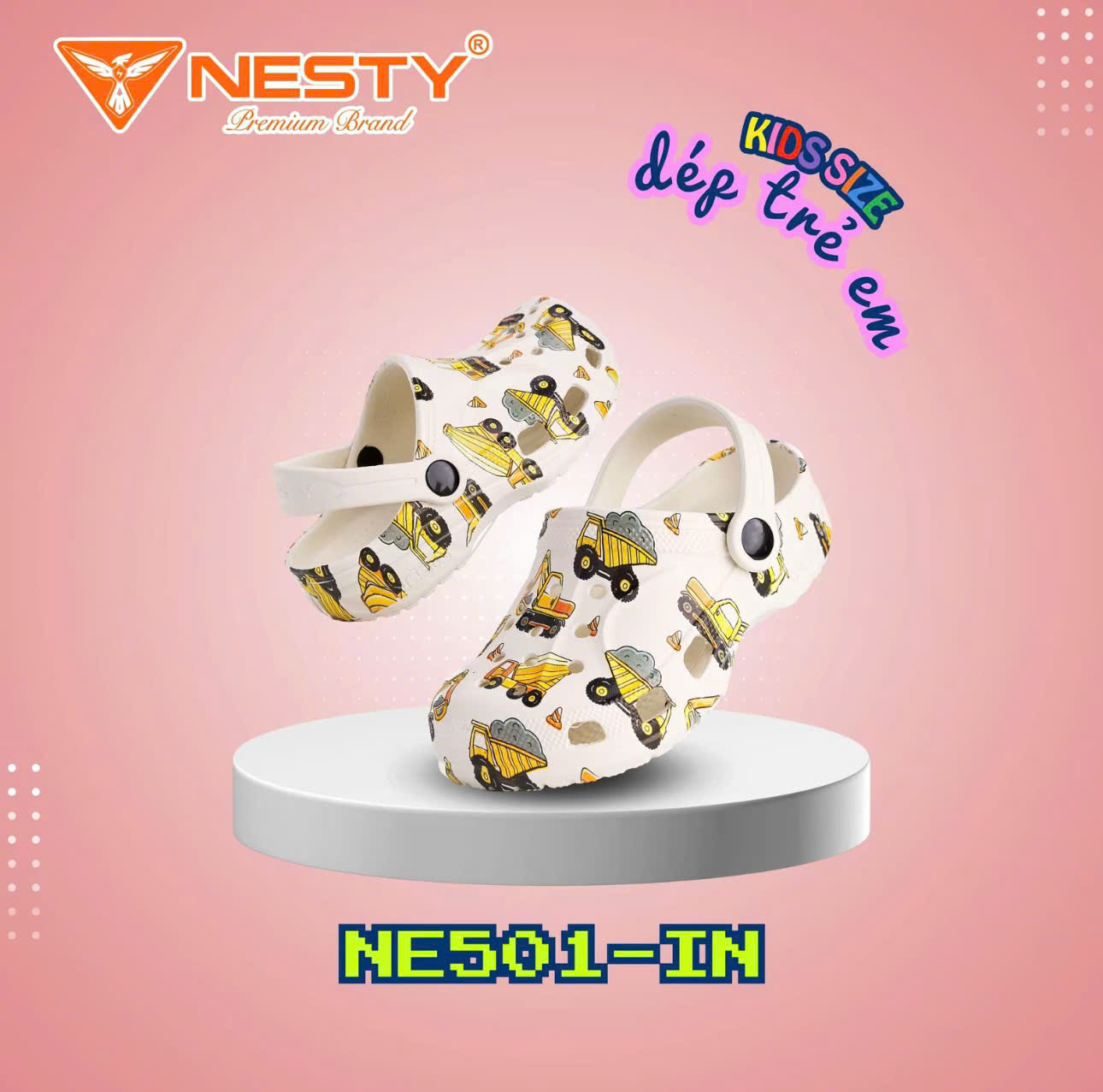 DÉP SỤC NESTY NE501 CAO CẤP SIZE TRẺ EM IN HỌA TIẾT
