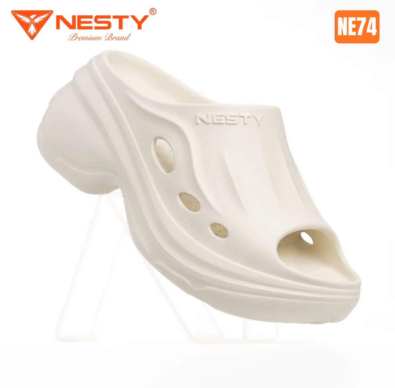 DÉP NESTY SLIDE FOAM NỮ THỜI TRANG, ĐẾ CAO 9CM, ÊM ÁI, CHỐNG TRƯỢT