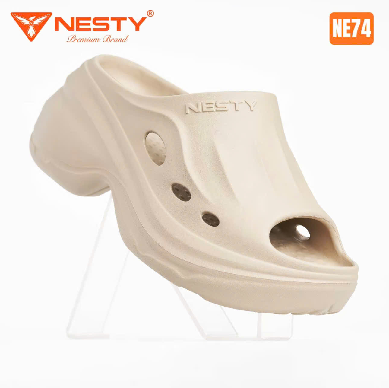 DÉP NESTY SLIDE FOAM NỮ THỜI TRANG, ĐẾ CAO 9CM, ÊM ÁI, CHỐNG TRƯỢT