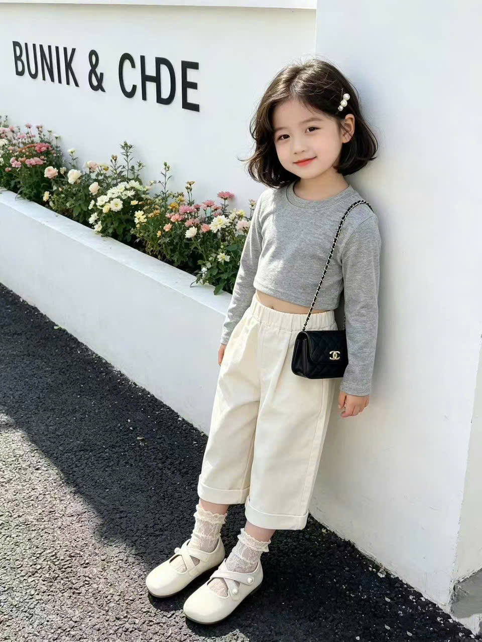Giày bệt bé gái 6313(26-35).KEM