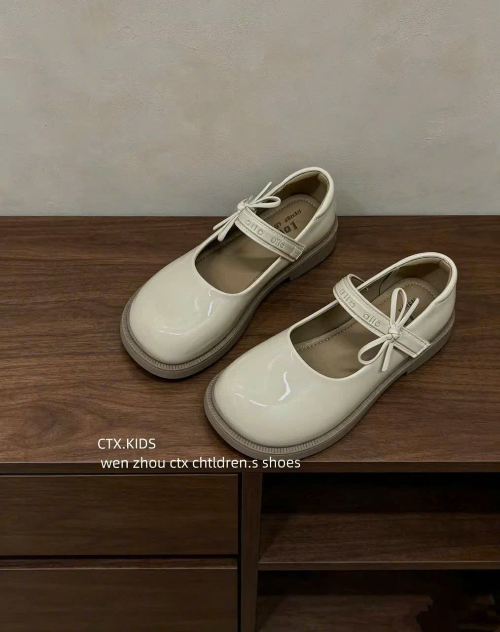 Giày bệt TE gái B57(32-37).KEM