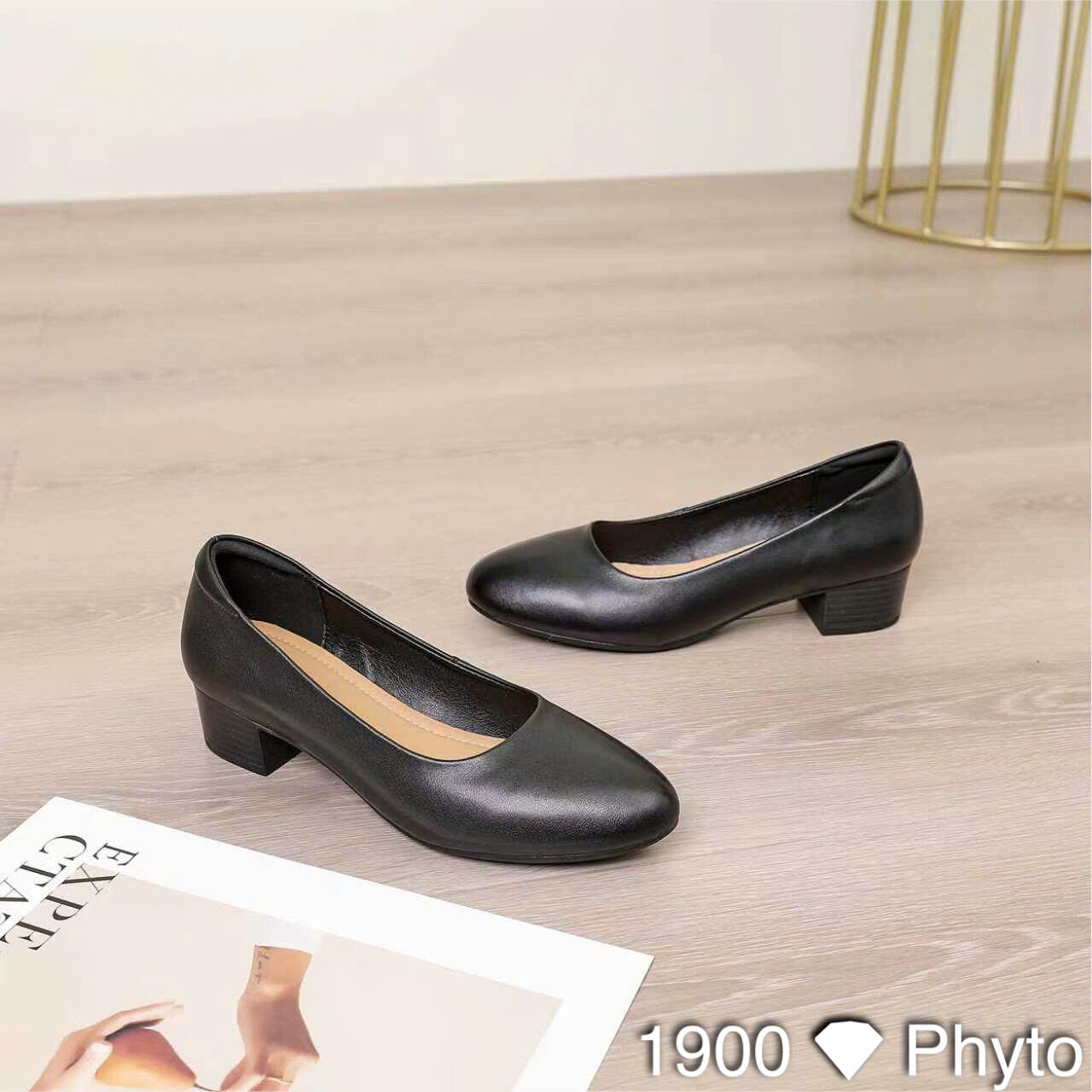 Giày cao gót nữ PHYTO 1900.DEN