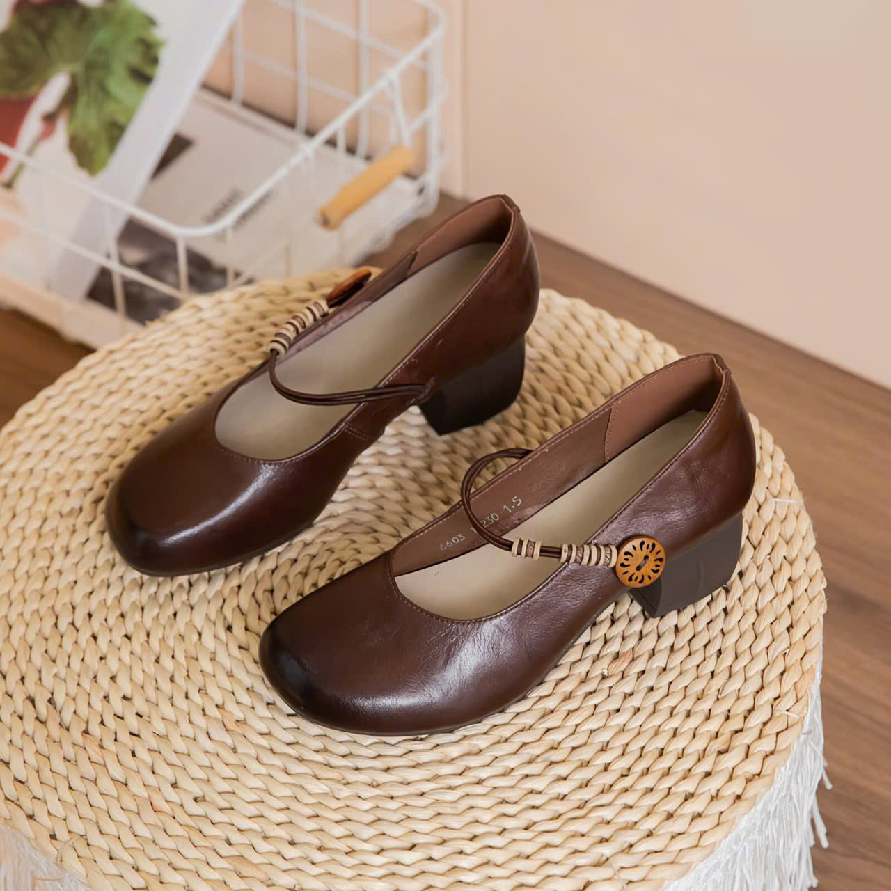 Giày cao gót nữ 26103.NAU