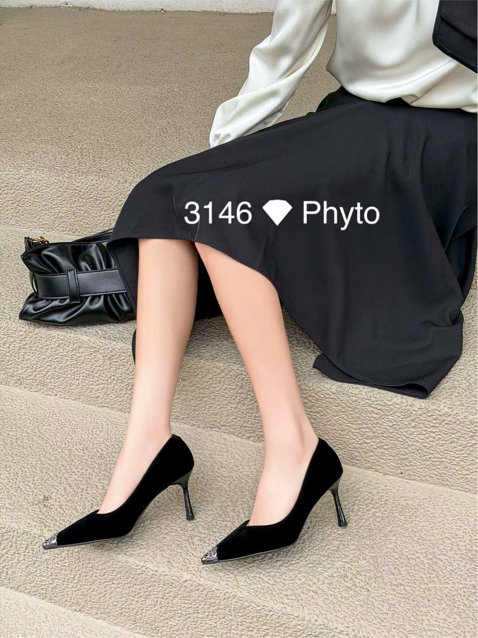 Giày cao gót nữ PHYTO 3146.DEN