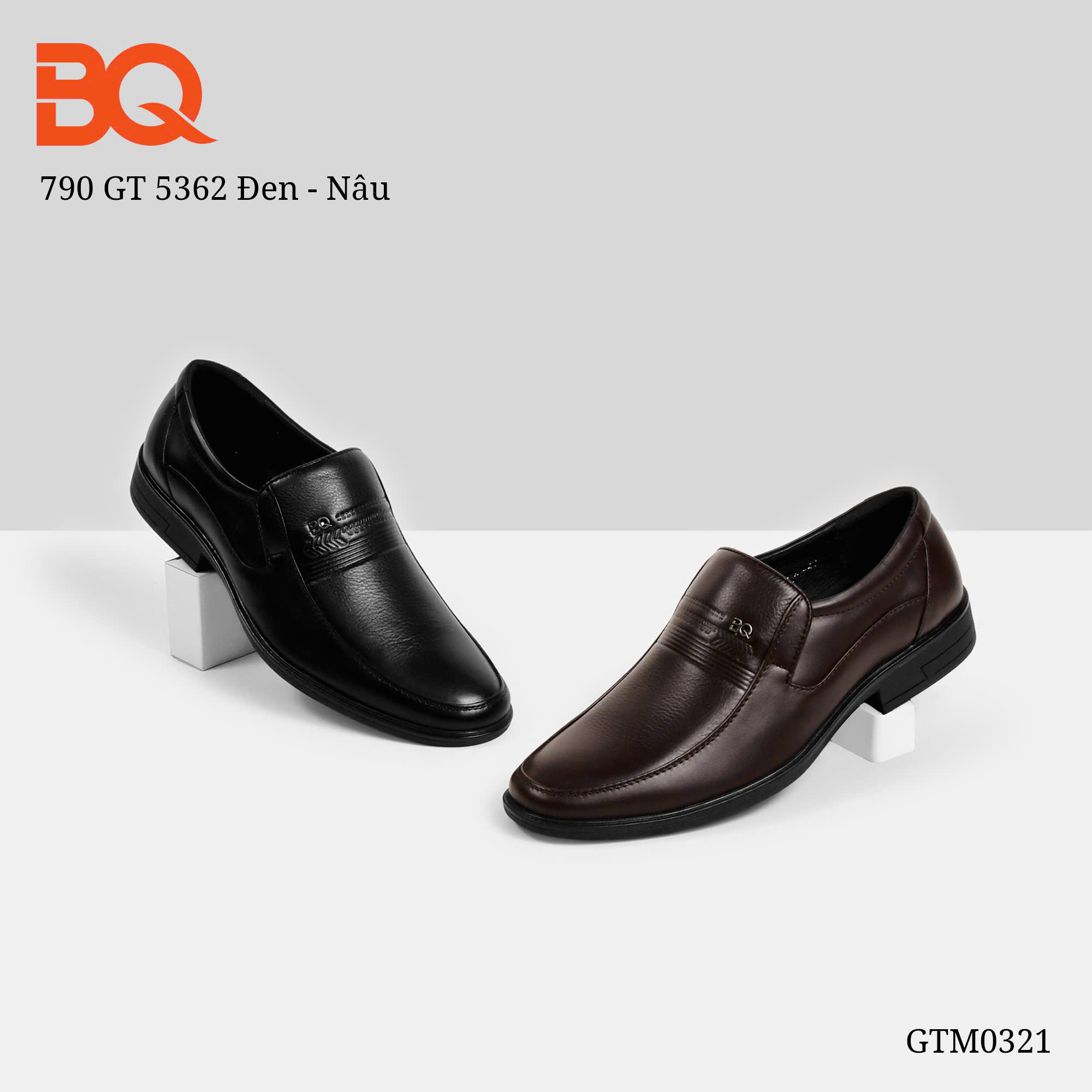Giày da nam BQ GTM0321.NAU