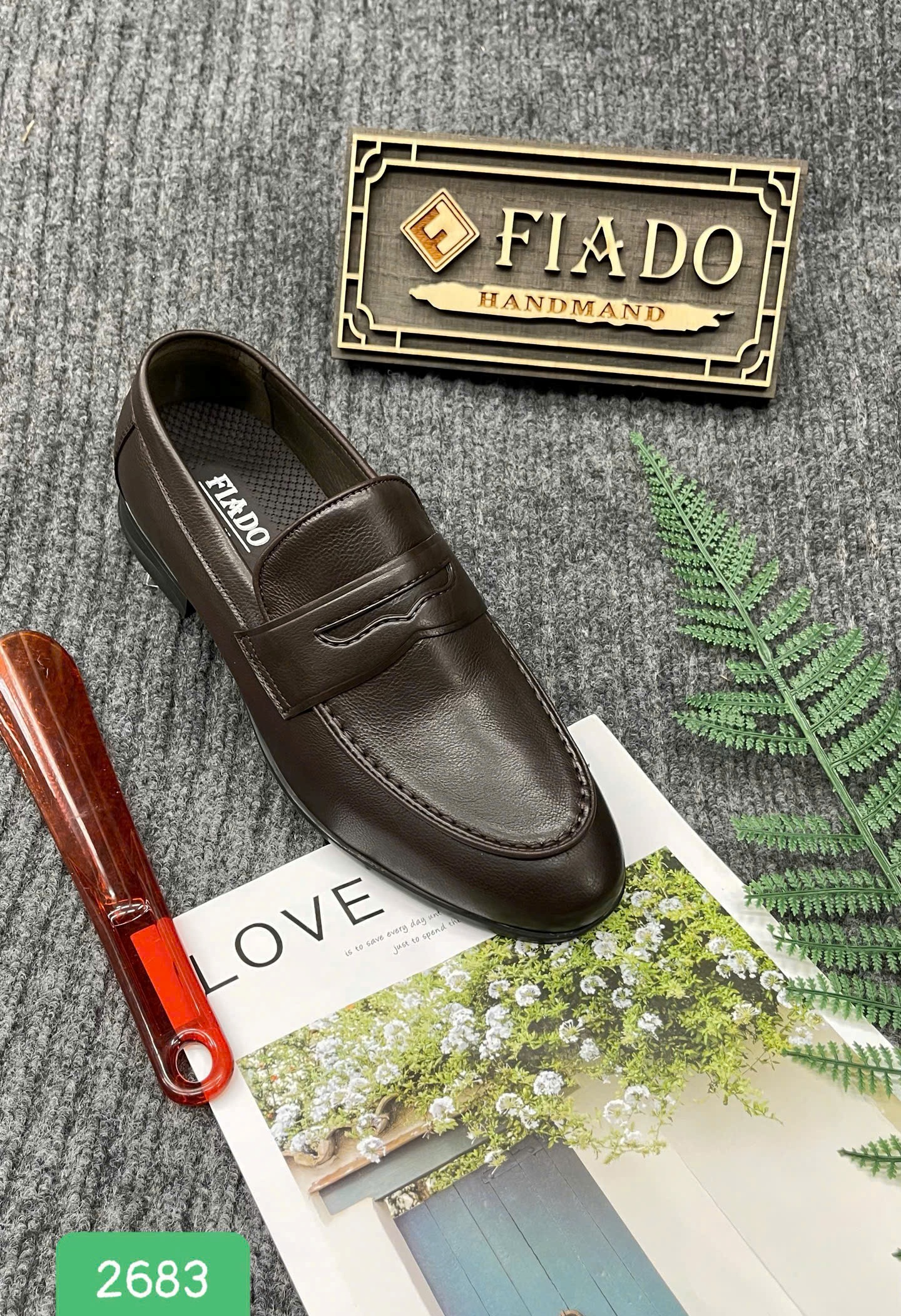 Giày tây lười FIADO D2683.NAU