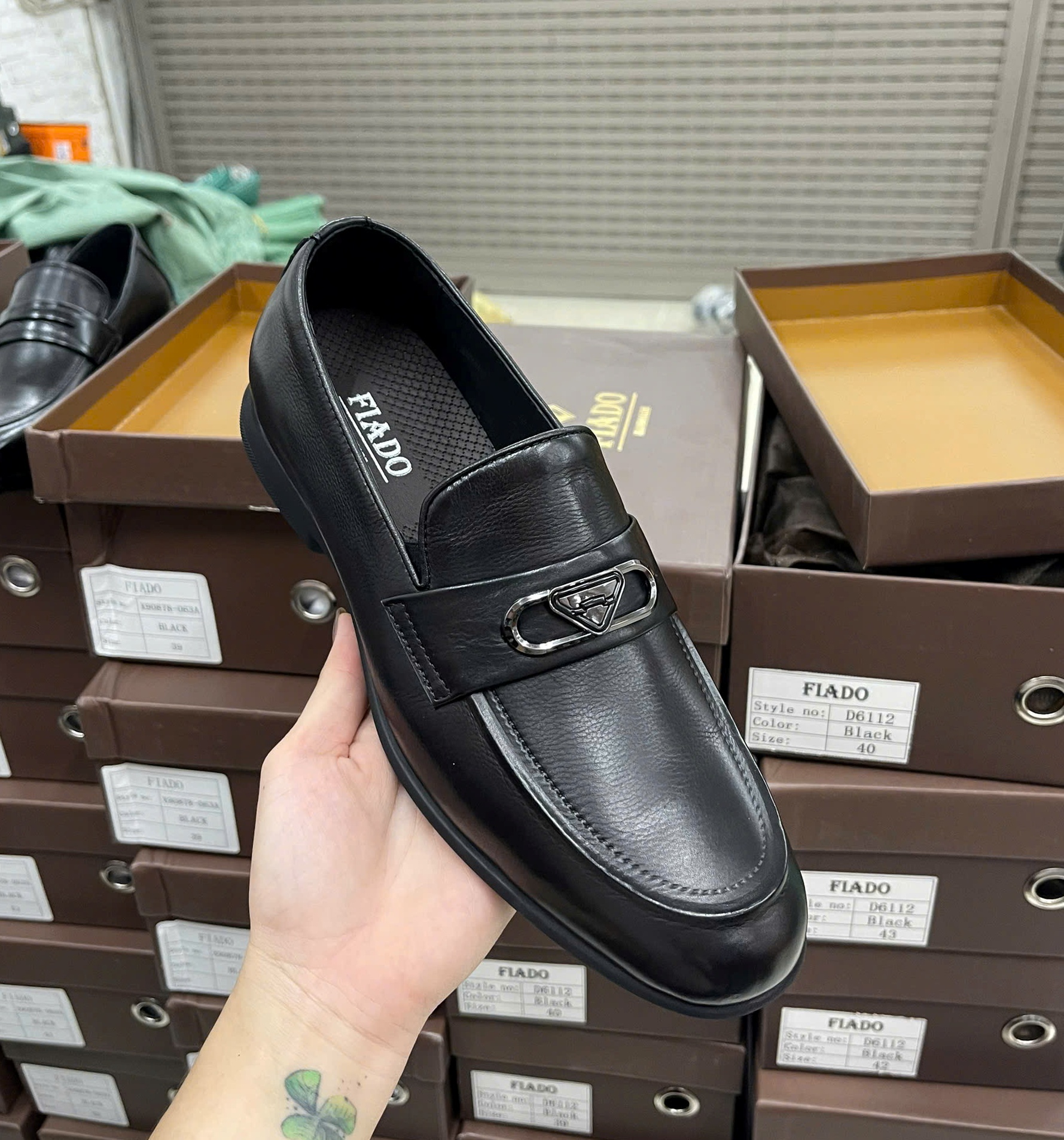 Giày tây lười FIADO D6112.DEN