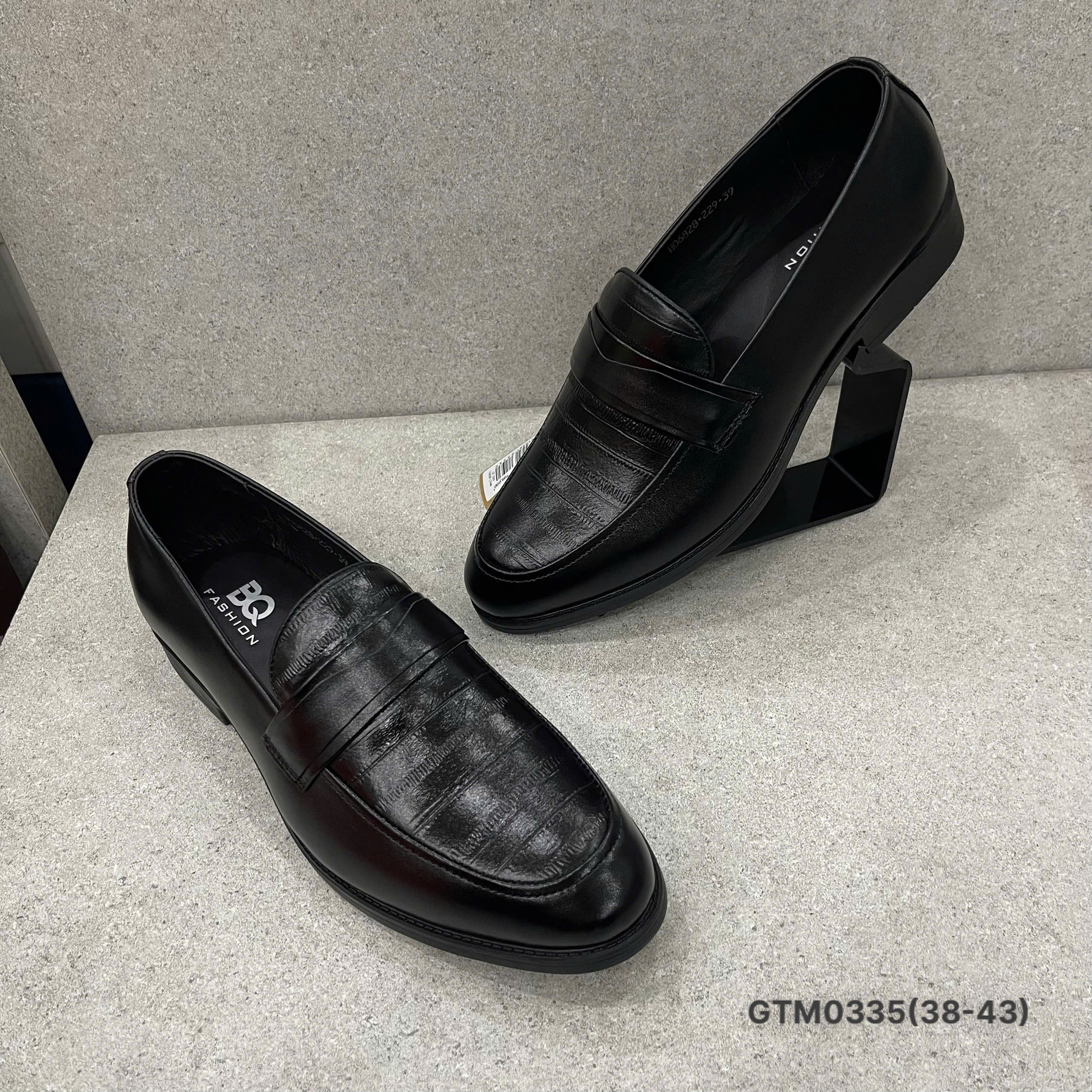 Giày da nam BQ GTM0335.DEN
