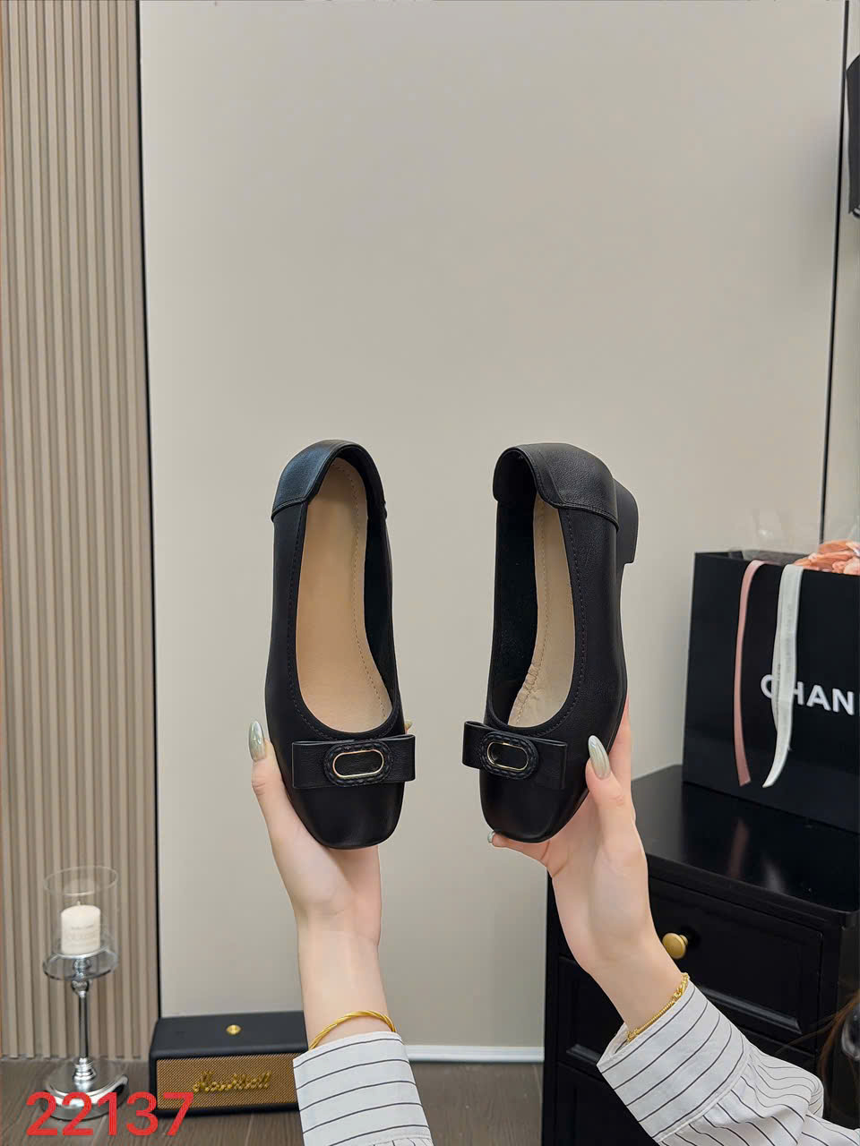 Giày xuồng nữ 22137.DEN