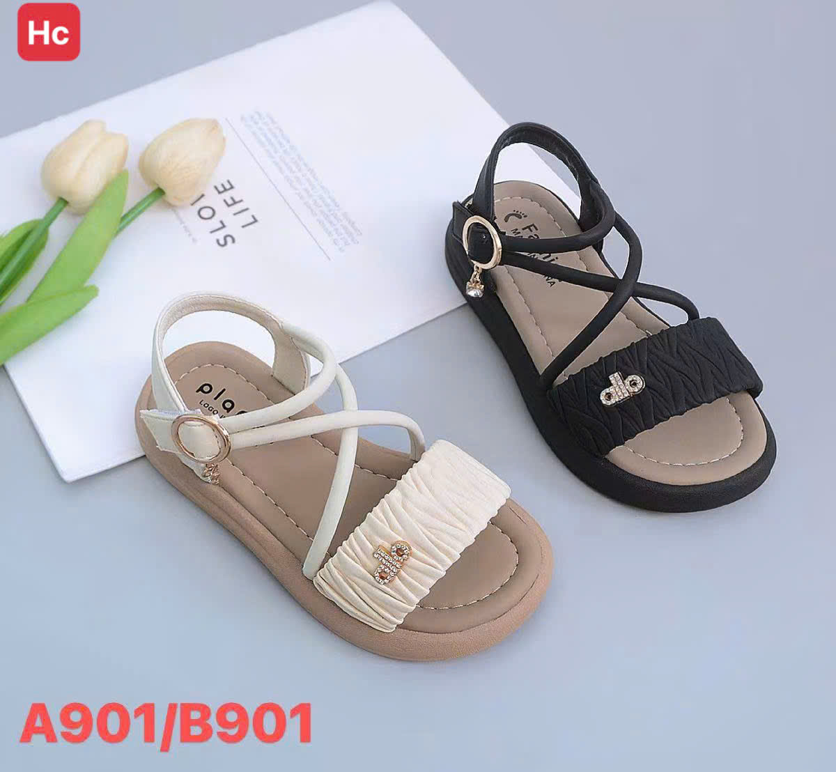 Sandal bé gái 901(27-37).KEM