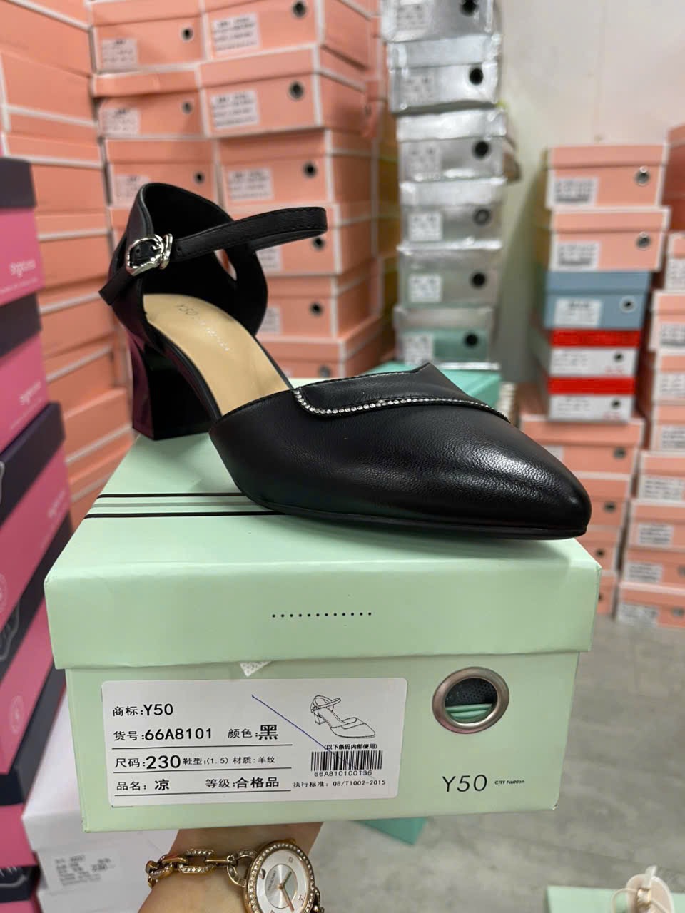 Sandal nữ 66A8101.DEN