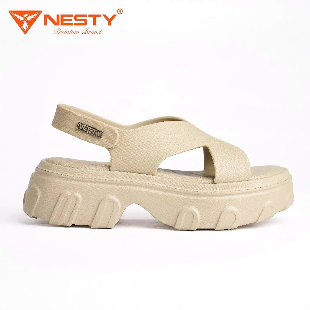 Sandal nữ quai chéo NESTY NE24.NAU