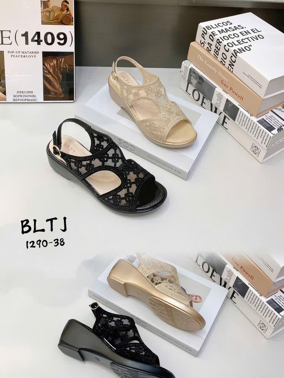 Sandal xuồng nữ 1290-38.KEM
