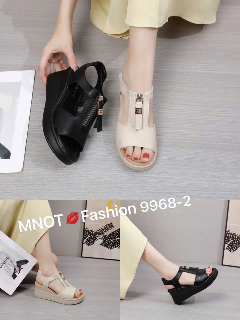 Sandal xuồng nữ 9968-2.DEN
