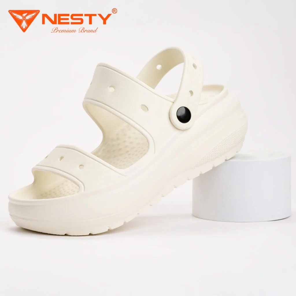 Dép sandal nữ đé cao 6cm NESTY NE51.KEM