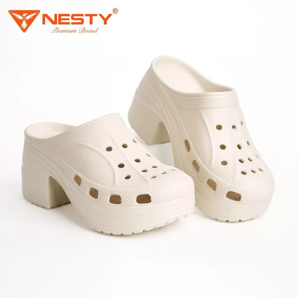 Dép sục đế cao 9cm NESTY NE61.KEM