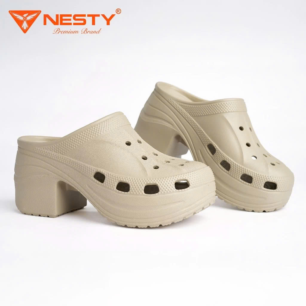 Dép sục đế cao 9cm NESTY NE61.KEM