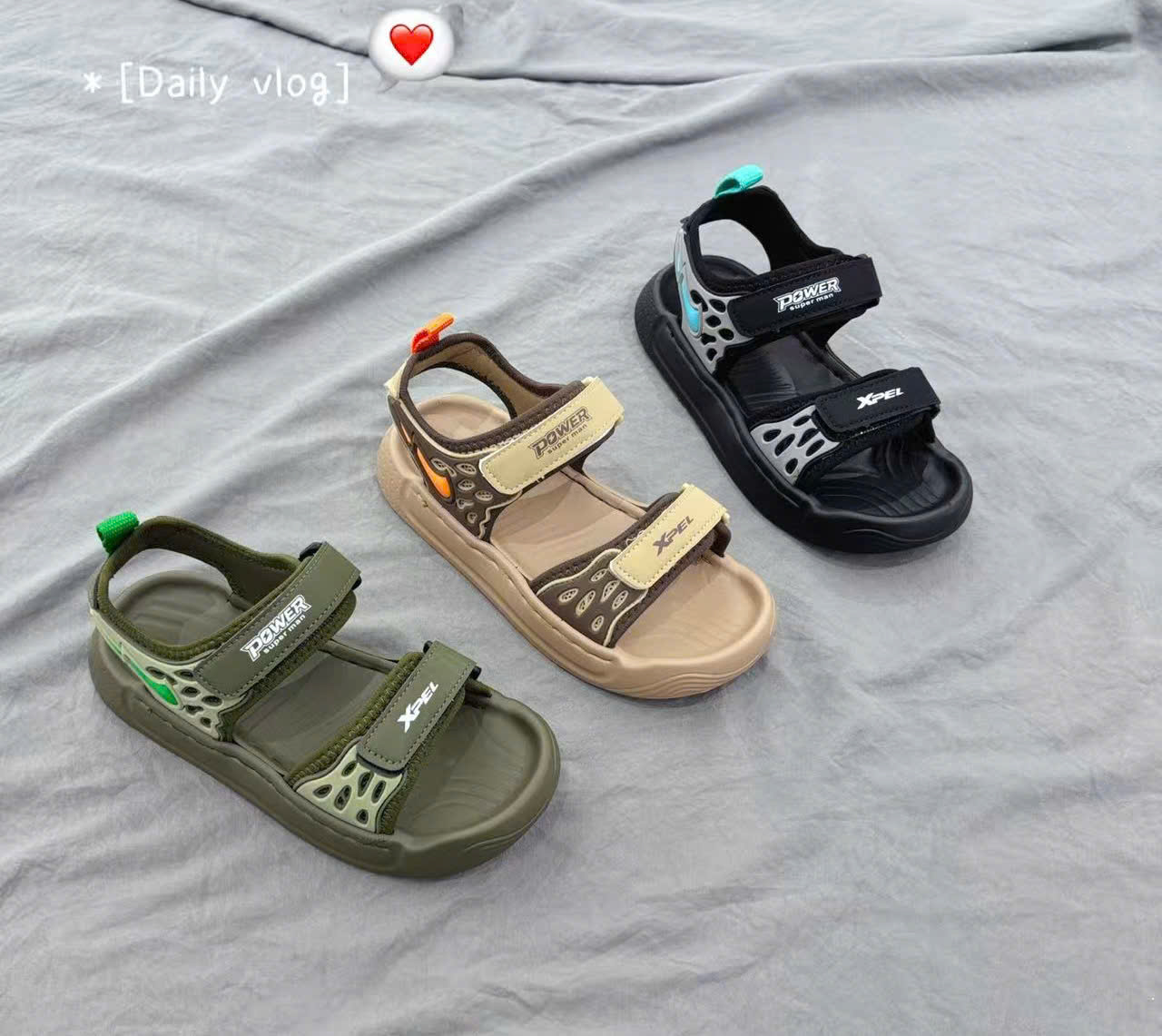 Sandal bé trai 2615(22-31).DEN
