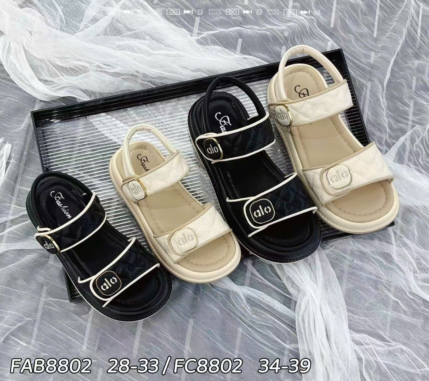 Sandal bé gái 8802(28-39).DEN