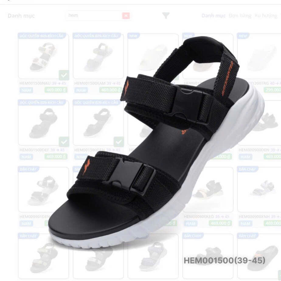 Sandal nam Bitis HEM001500DEN
