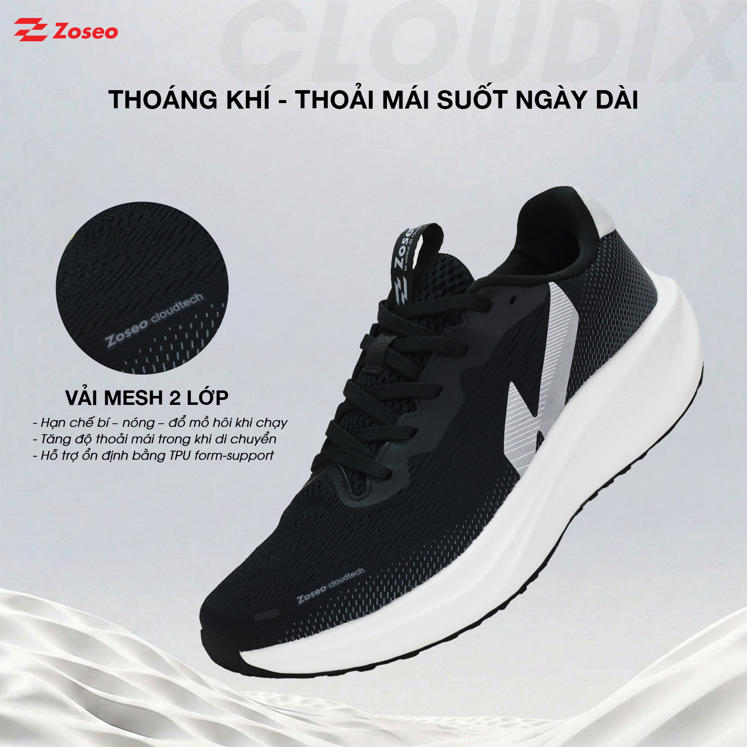 Giày thể thao nam ZOSEO CLOUDIX.DEN