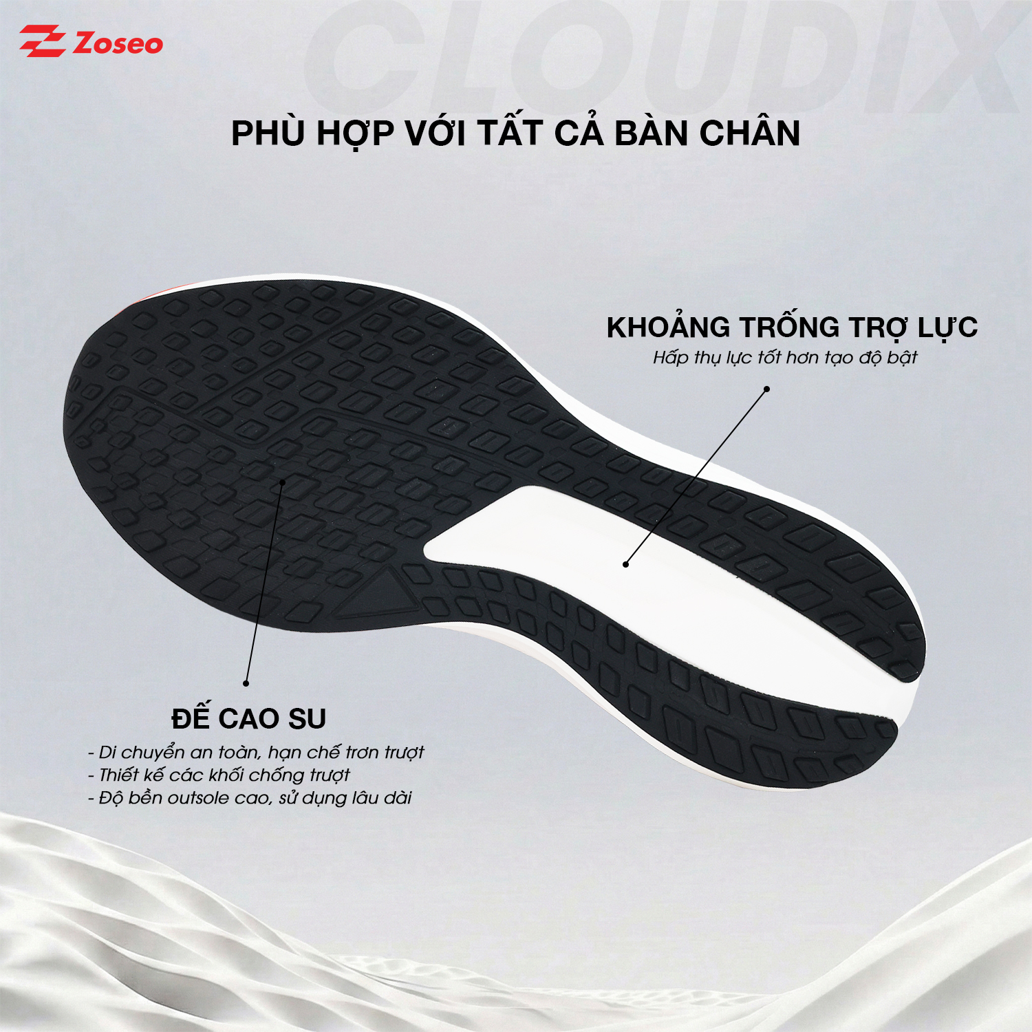 Giày thể thao nam ZOSEO CLOUDIX.DOO