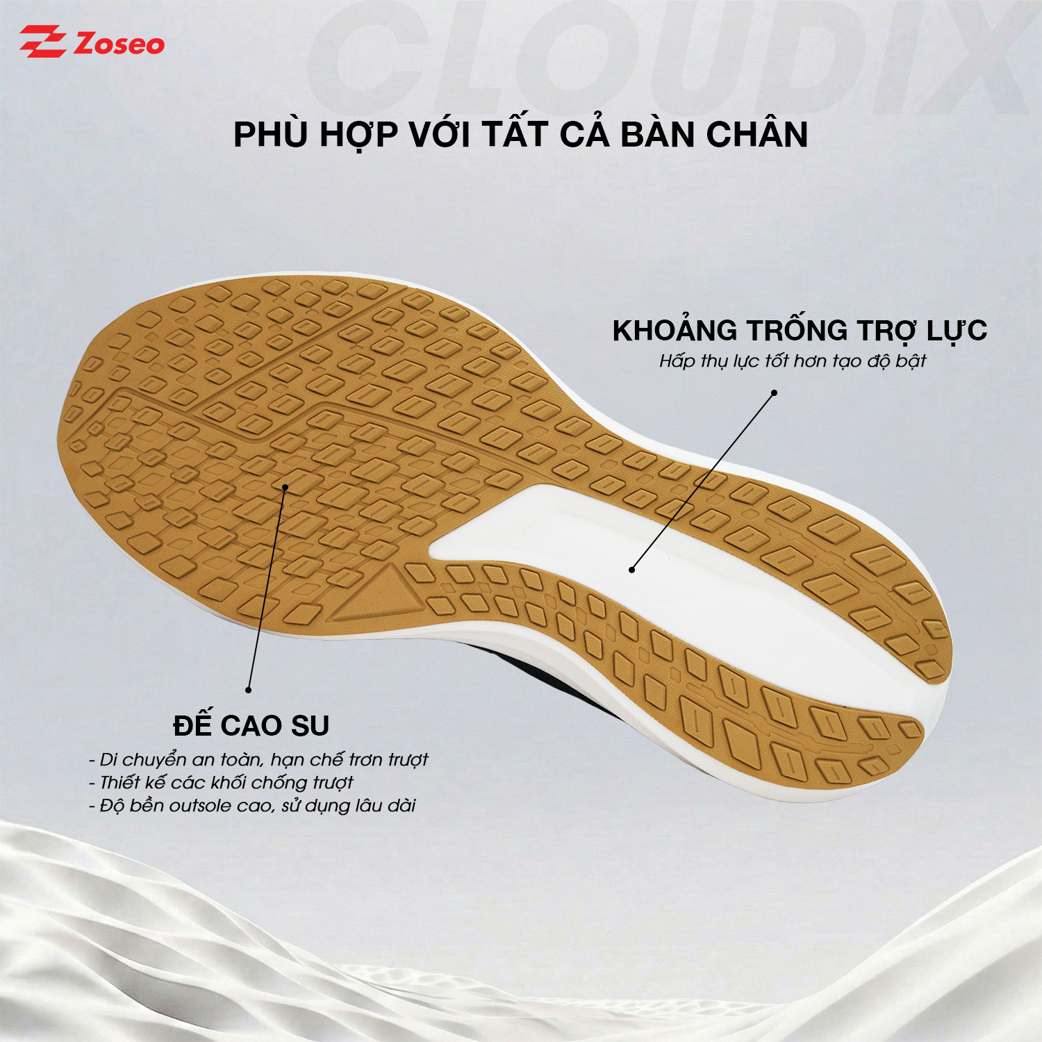 Giày thể thao nam ZOSEO CLOUDIX.XNH