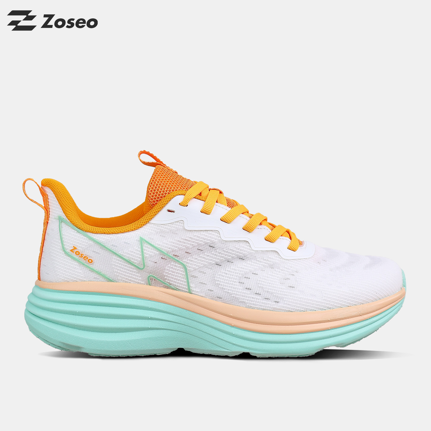 Giày chạy bộ Zoseo Airise - White Orange
