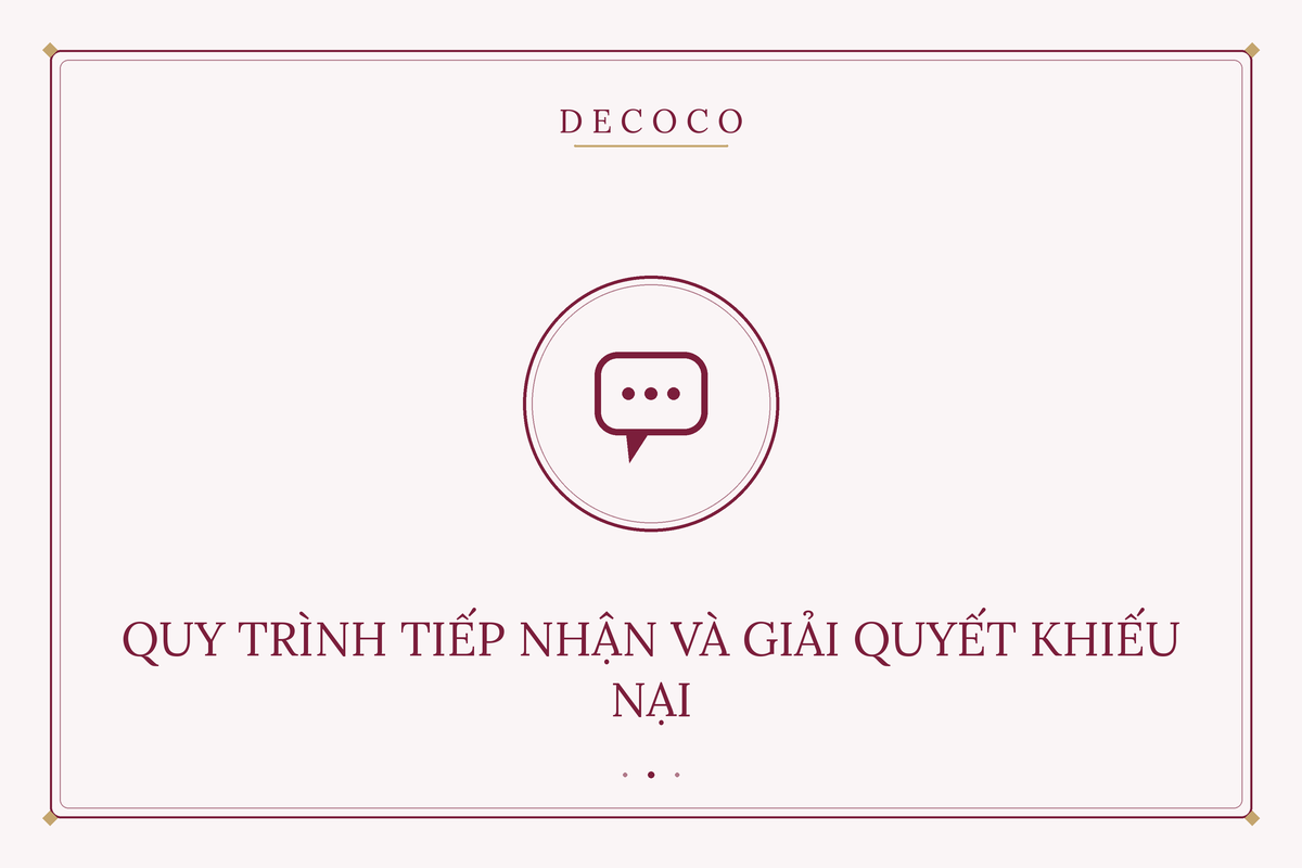 Quy trình tiếp nhận và giải quyết khiếu nại