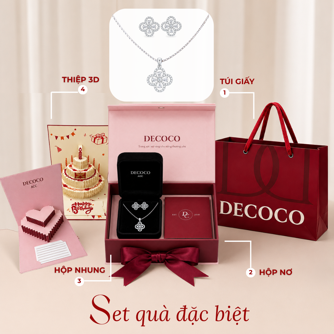 SET DÂY CHUYỀN & KHUYÊN TAI PALAS - PREMIUM