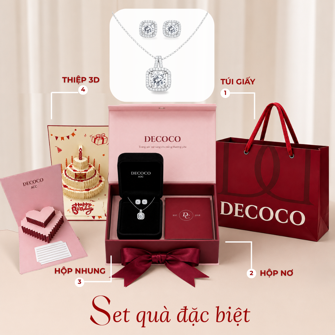 SET DÂY CHUYỀN & KHUYÊN TAI VERIS - PREMIUM
