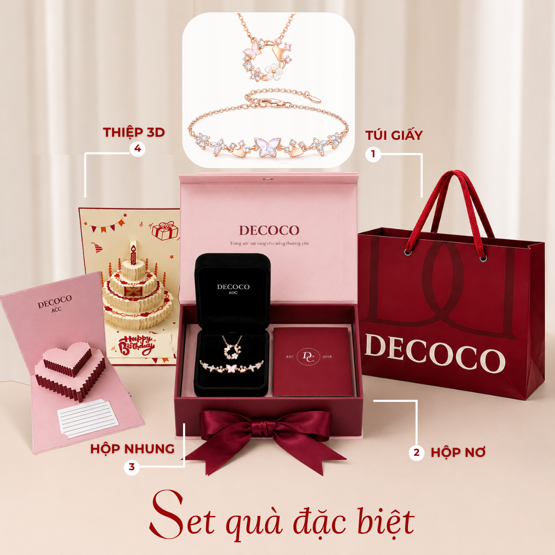Set dây chuyền và lắc tay AURORA - PREMIUM