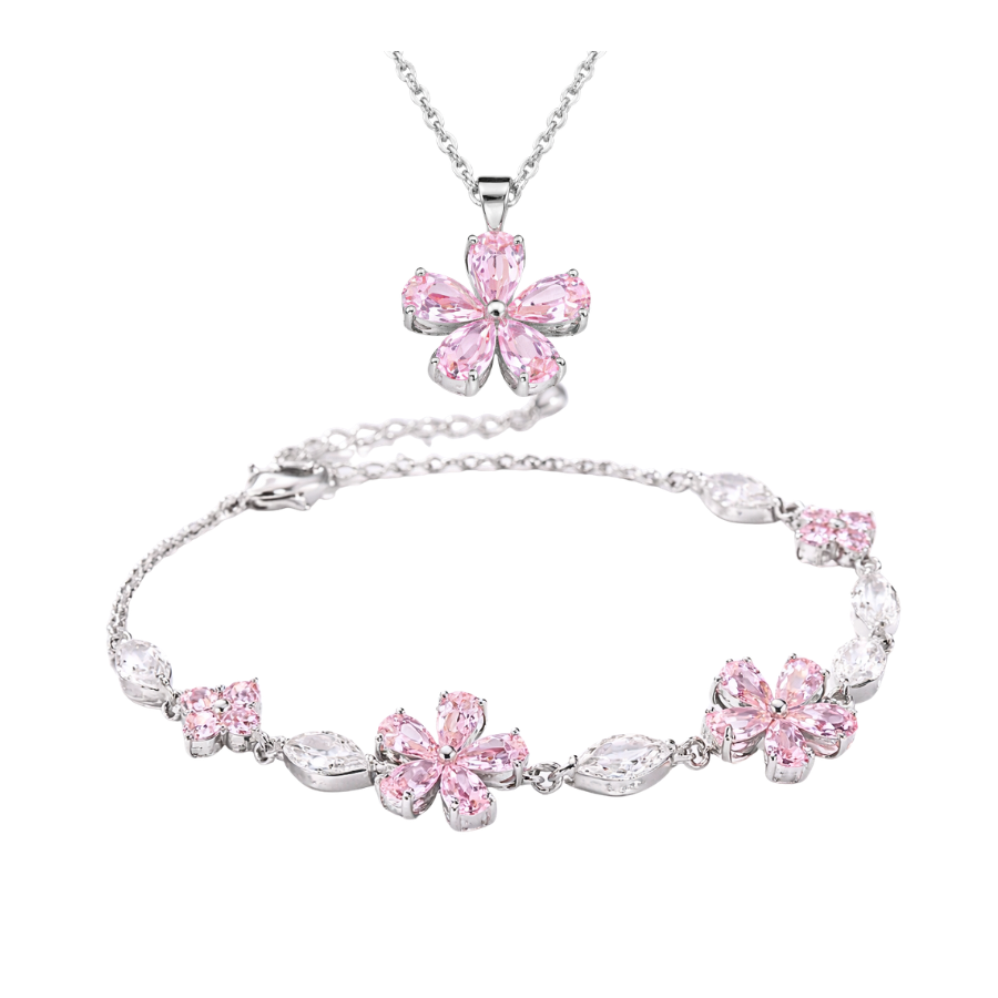 set vòng cổ vòng tay FLOWER